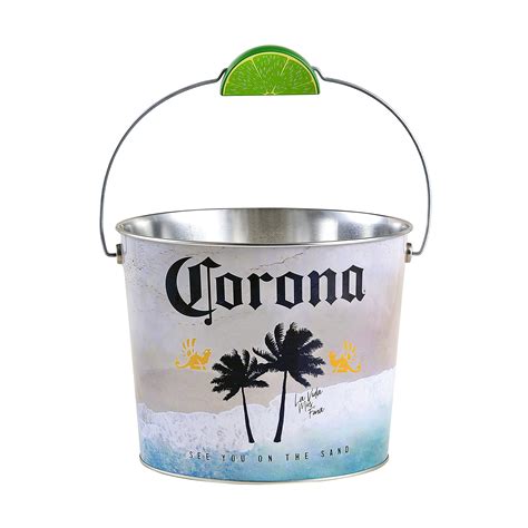 The Tin Box Company Corona Beverage Bucket with Wire 